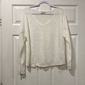 One Size White See Through Top